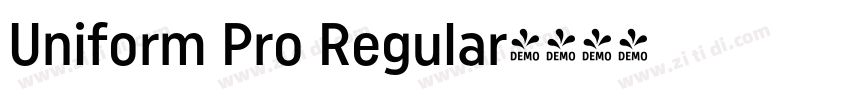 Uniform Pro Regular字体转换
